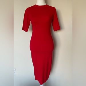 Leith red dress-firm fitting and sexy!